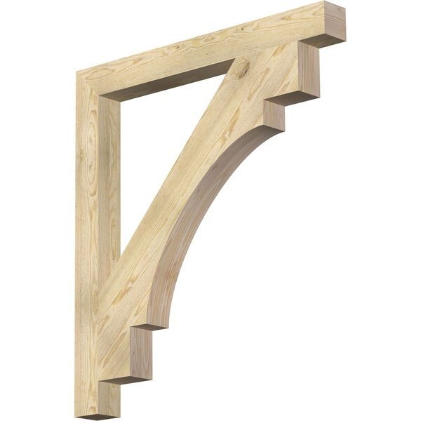 Merced Block Rough Sawn Bracket, Douglas Fir, 4